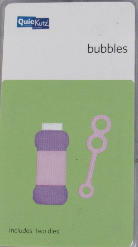 QuicKutz Bubbles 2x2, 2 Cutting Die Set KS-0739