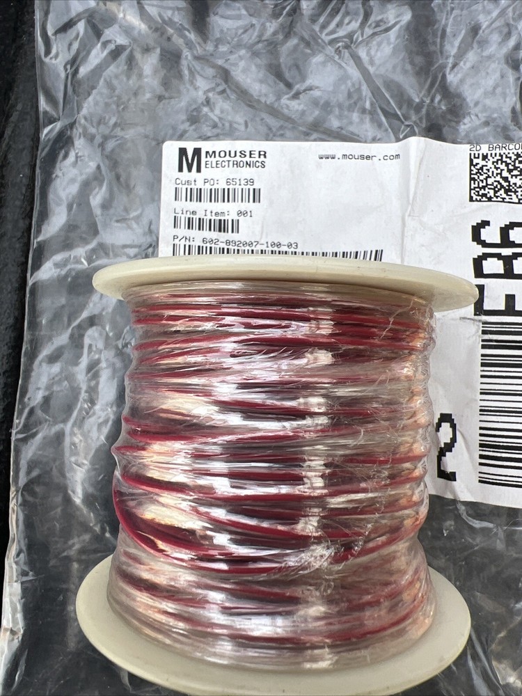 Alpha Wire Hook-up Wire 20Awg RED 100’
