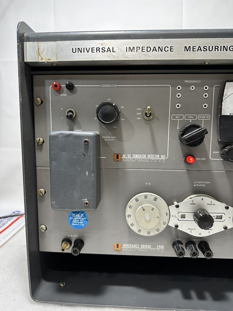 ESI ~ Universal Impedance Measuring System Model 293 ~ AC/DC Generator & Bridge