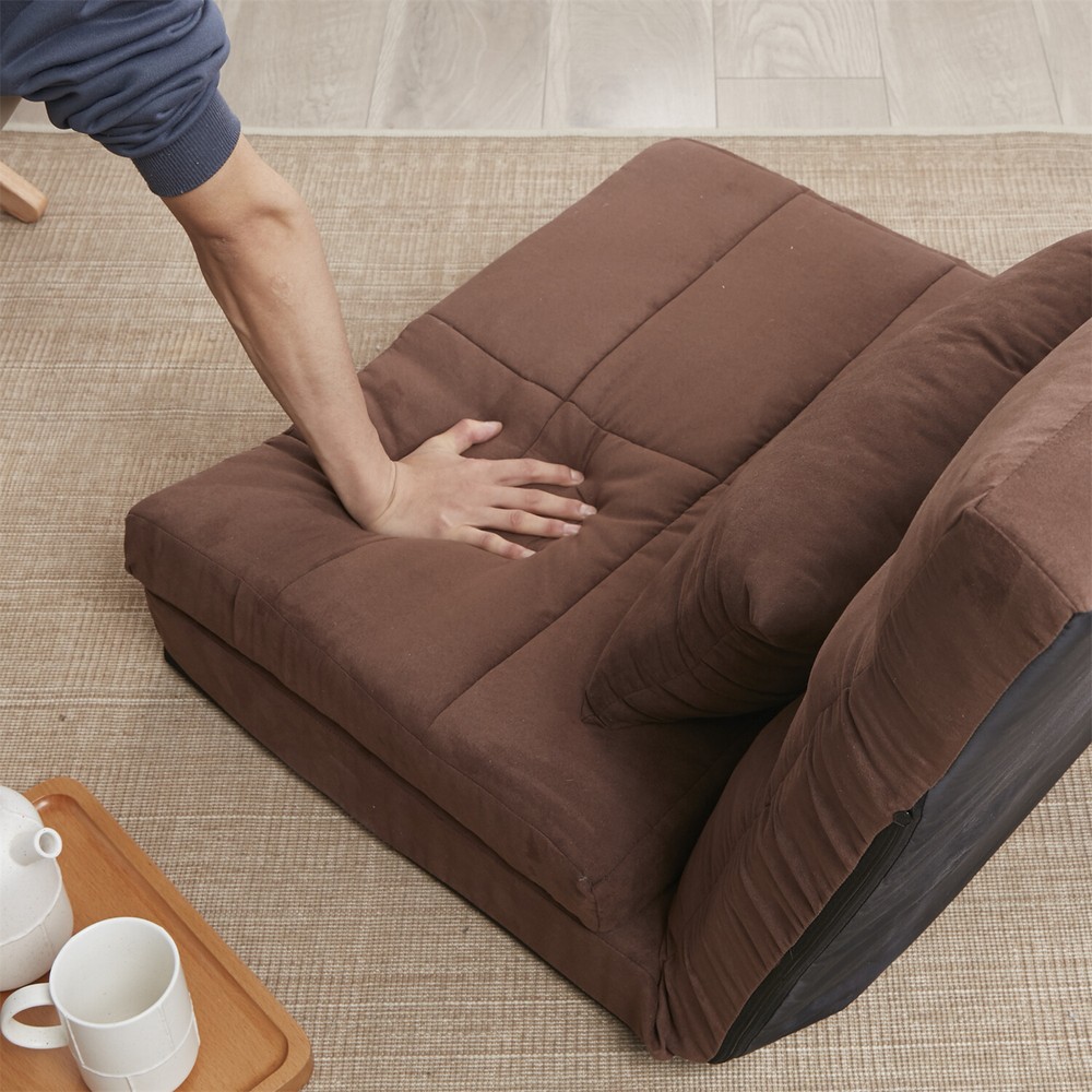 Convertible Sofa Bed Adjustable Floor Sofa Single Sofa Chair Folding Sofa Bed