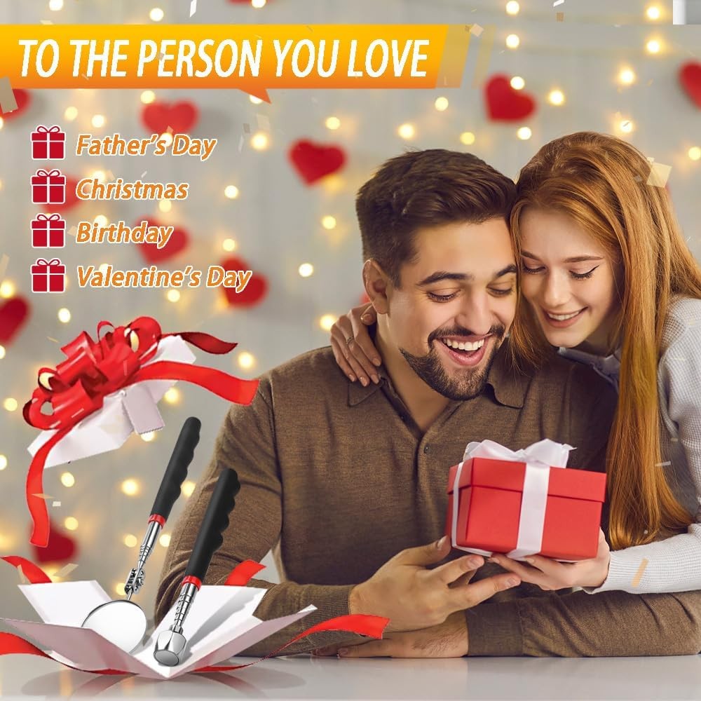 Telescoping Magnetic Pickup Tool Set Pull Force 22 lb, Extendable Magnet Pick-Up