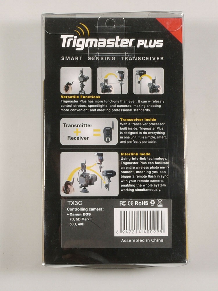 PRL) APUTURE TRIGMASTER PLUS TRANSCEIVER TX/RX CANON CAMERA FLASH WIRELESS 2.4