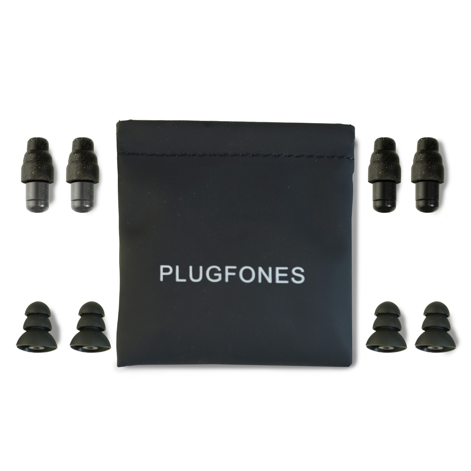 Plugfones High Fidelity Musician Ear Plugs and Concert Earplugs