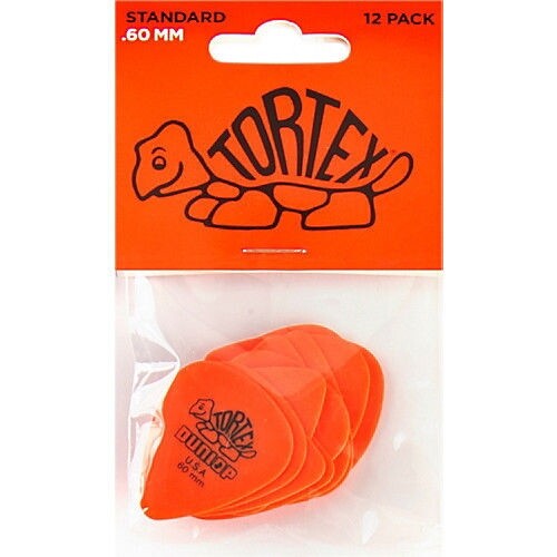 Dunlop 418P.60 Tortex Standard .60mm Orange Guitar Picks 12-Pack