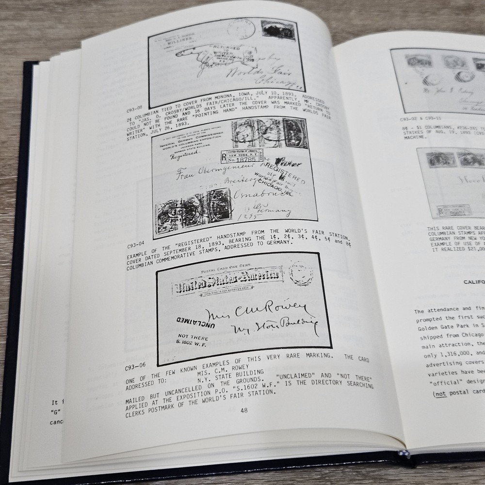 Postal Markings US Expositions 1986 Bomar HC 1st Edition