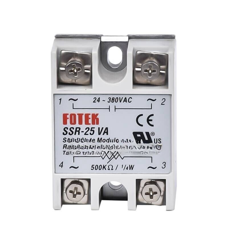 1PCS Fotek SSR-25VA SSR25VA Solid State Module -New