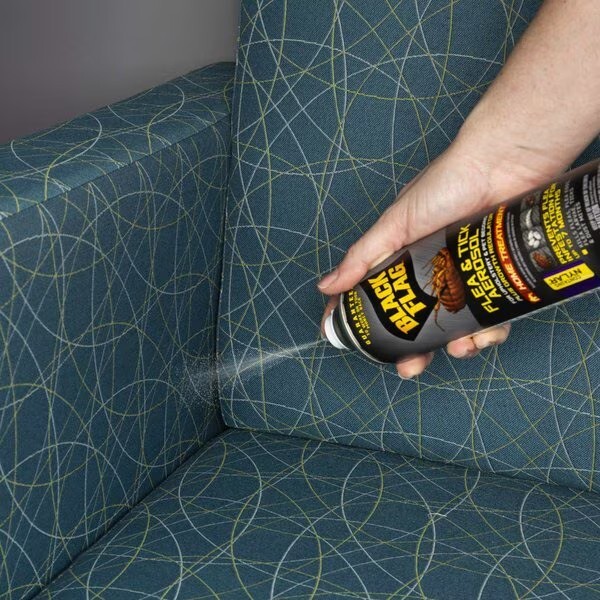 (6) Black Flag Flea & Tick Spray Upholstery - Bedding 16oz