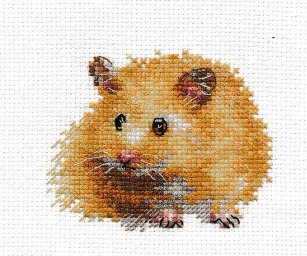 "Hamster" Unprinted Needlework Kit 0-174 Alisa