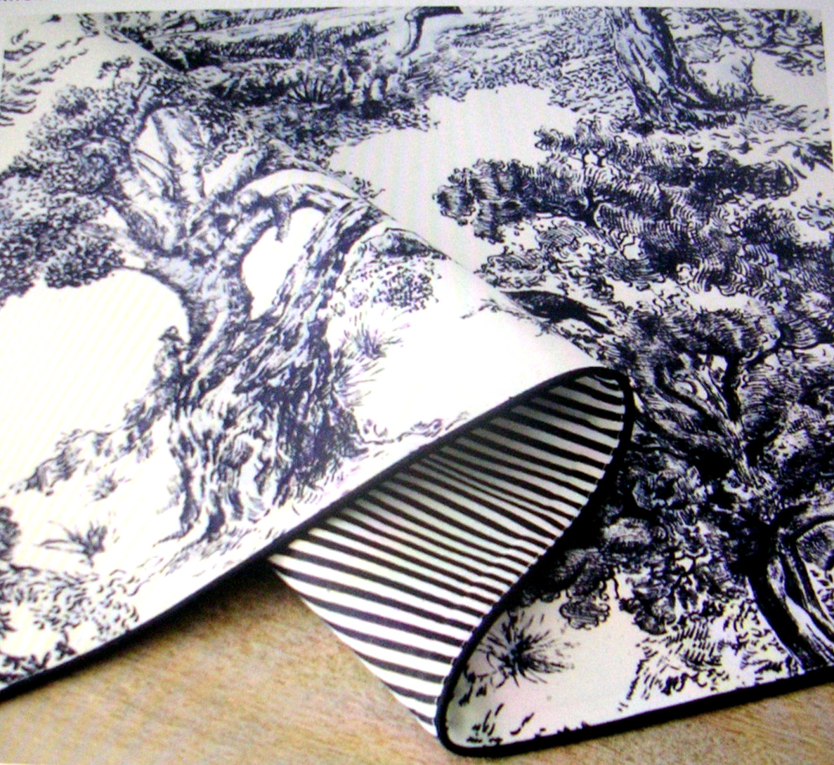 POTTERY BARN BRANDON MAXWELL GROVELAND TOILE REVERSIBLE TABLE RUNNER 18X108 NWTG