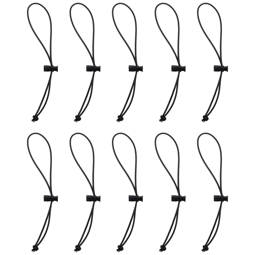 10pcs Elastic Cable Tie 9.84" Multipurpose Cable Tie, Black