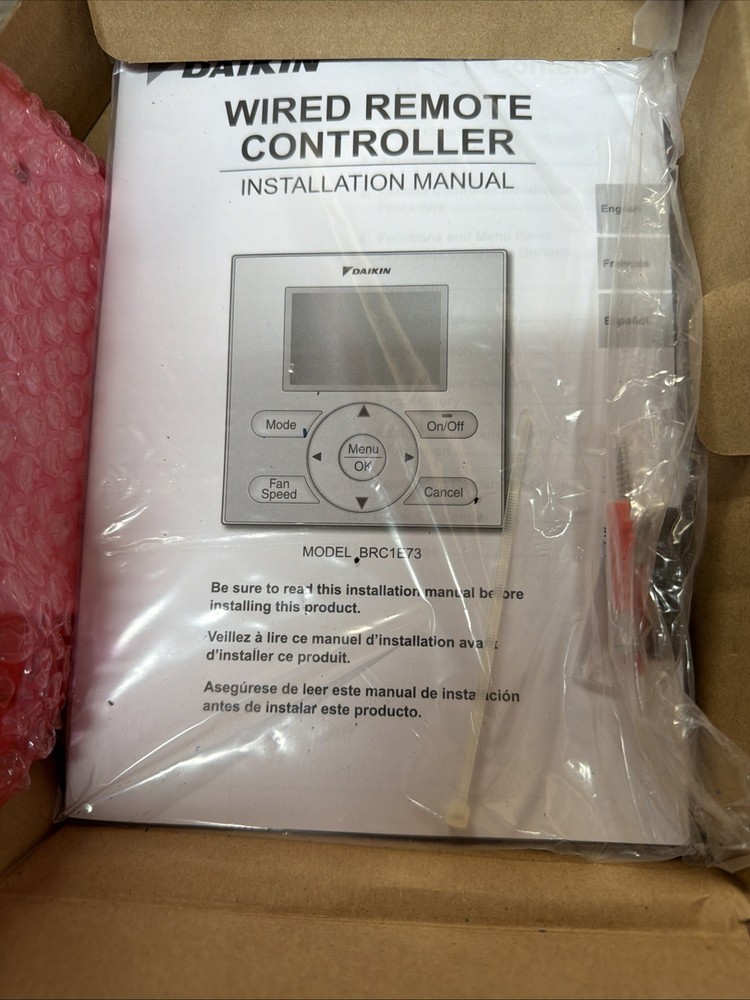 Daikin BRC1E73 Wired Navigation Remote Controller Brand New In Box