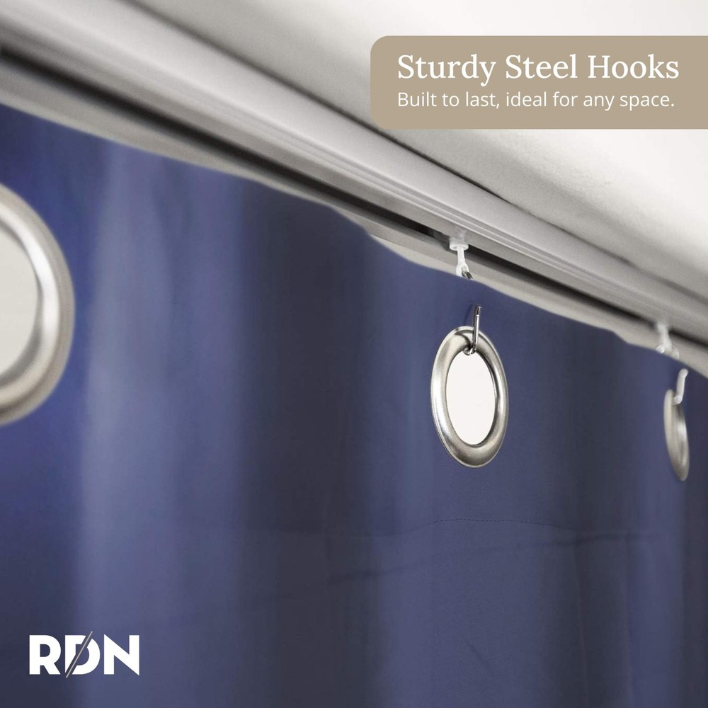 Curtain Track Hooks 20 Pack - Durable Ceiling Track Roller Hooks for Curtains...