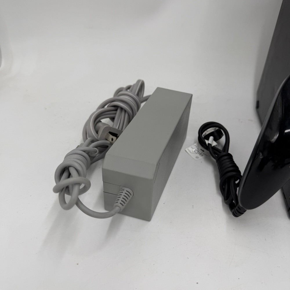 Nintendo Wii Black RVL-001 Bundle Tested Remote Wheel Pro Controller Gamecube
