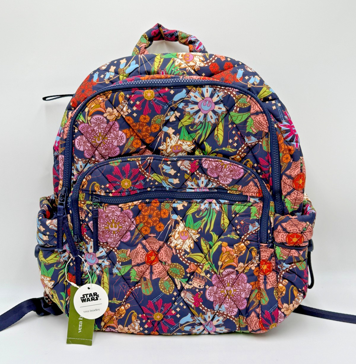 Vera Bradley Disney Star Wars Power the Force Floral Bancroft Backpack FTRWT NEW