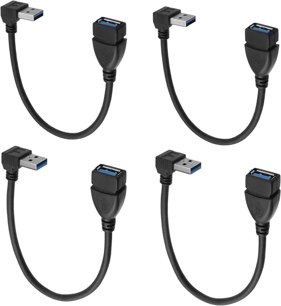 Antrader USB 3.0 Right Angle 90 Degree UP & Down Usb Cable Up +