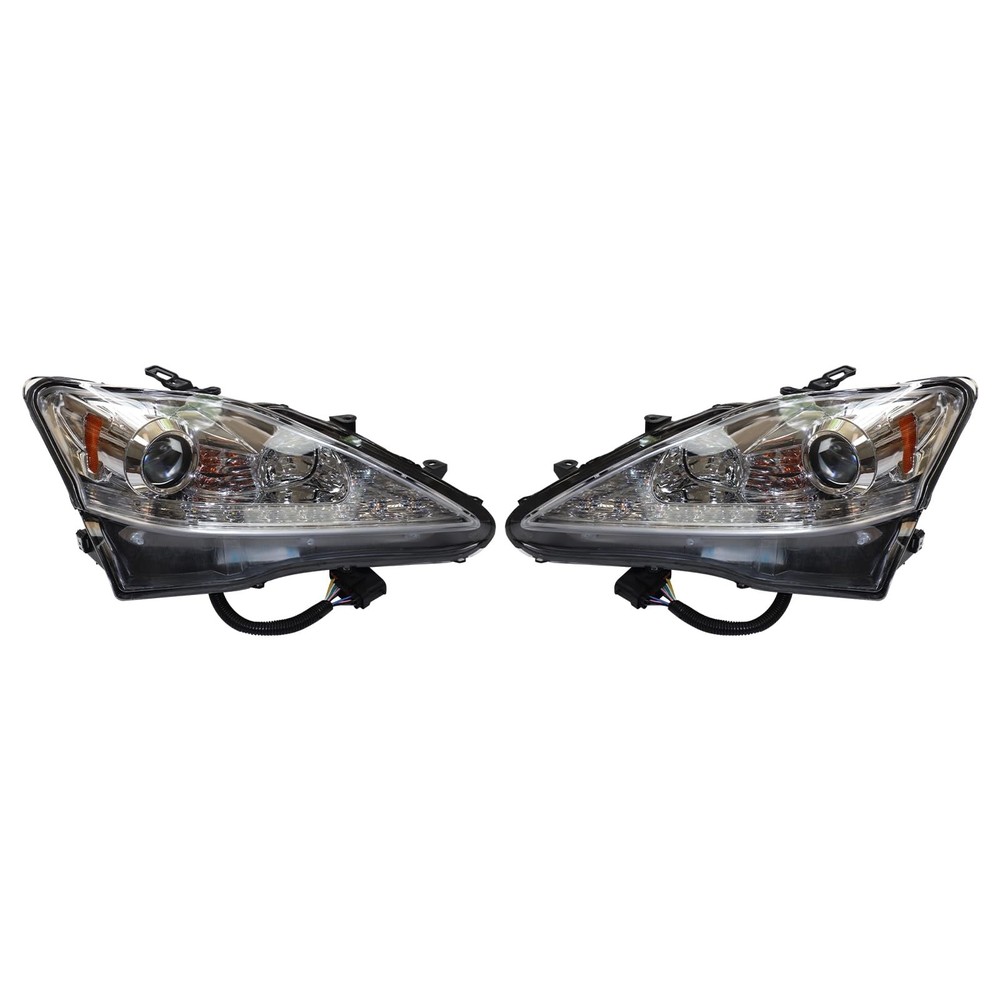 Front Headlights Assembly for Lexus IS250 IS350 Driver & Passenger Side