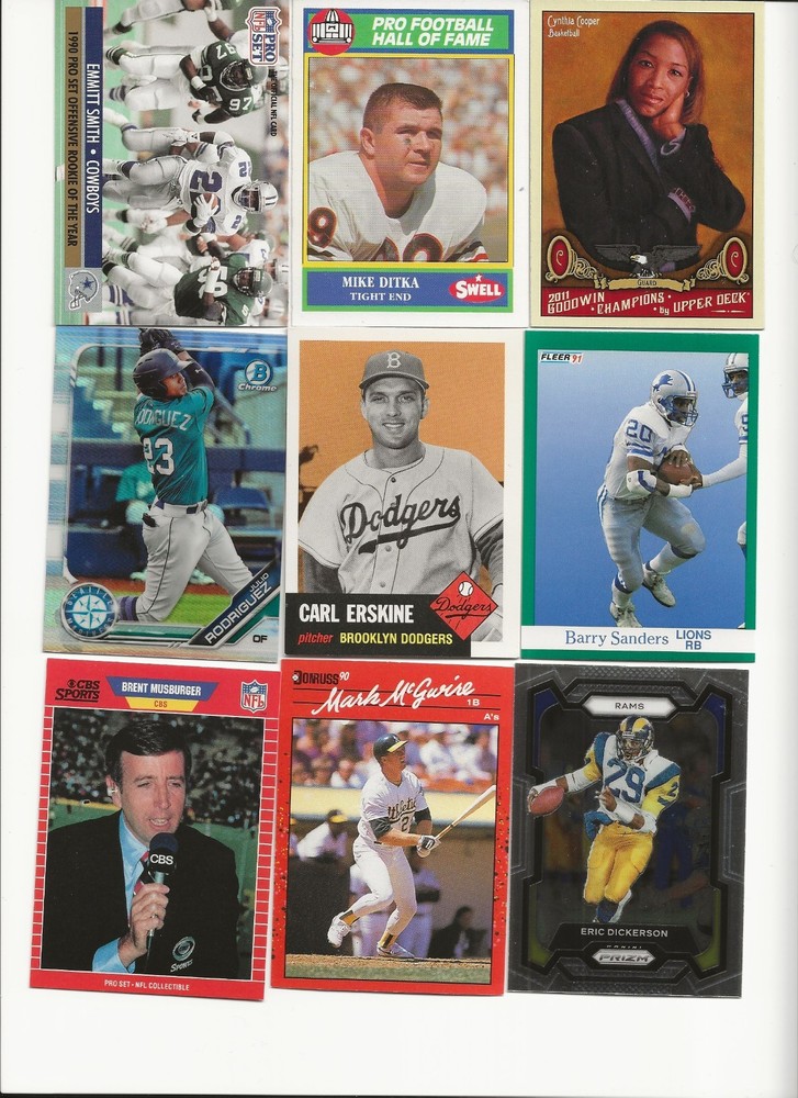 ASSORTED PEOPLE 18 CARD LOT