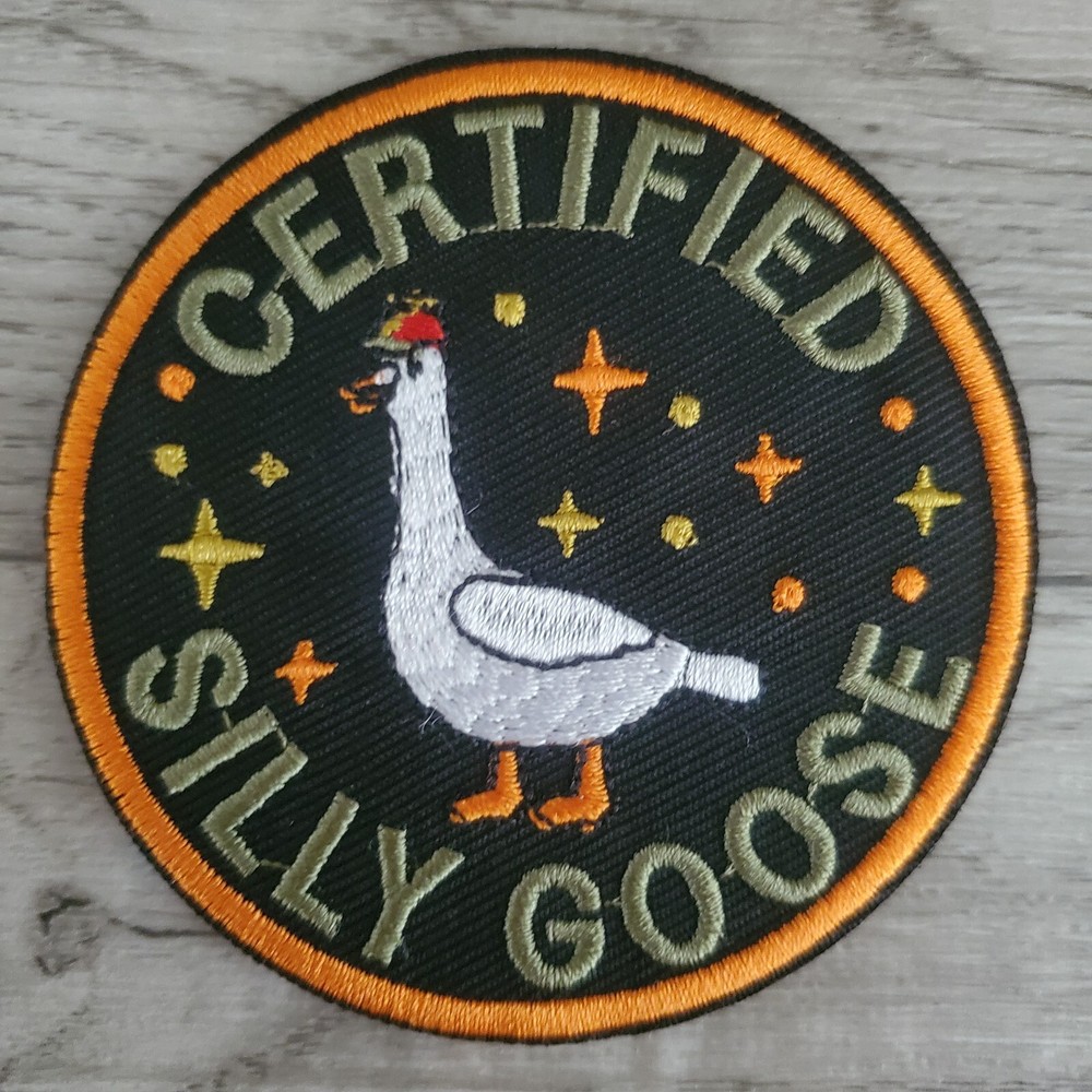 CERTIFIED SILLY GOOSE Fun Sarcastic Tactical Morale Patch Hook and Loop