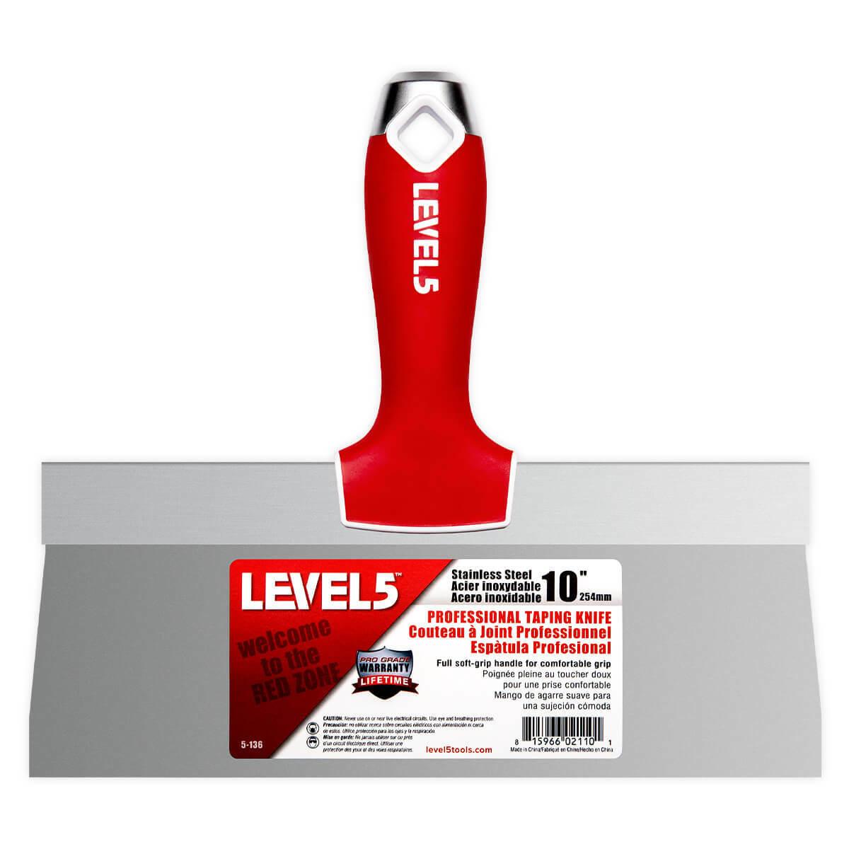 LEVEL5 Drywall Finishing Tool Set 5 Pieces | STAINLESS STEEL | 5-600