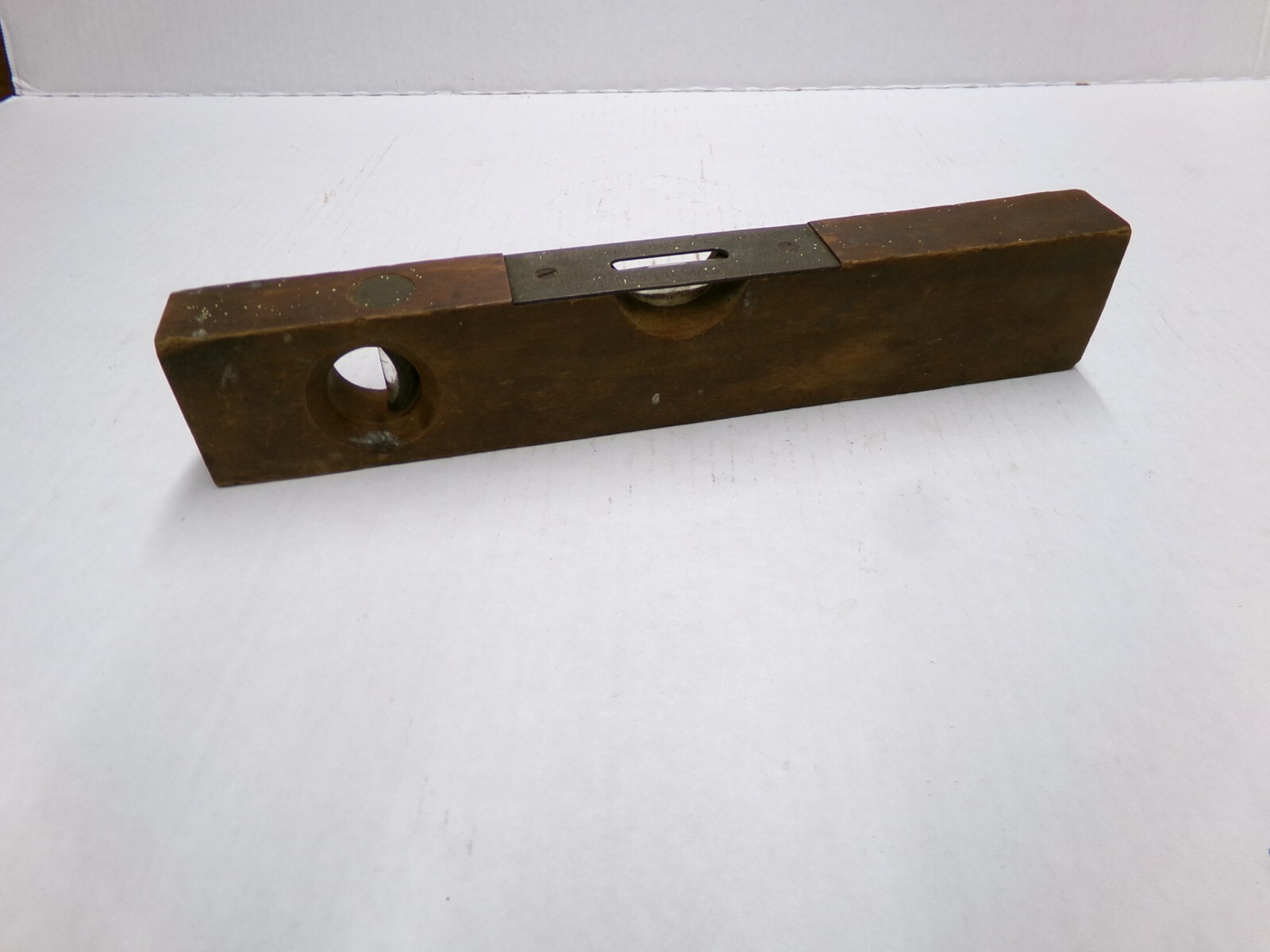 Goodell Pratt Wood Brass Level 12" Made In USA Vintage Tool