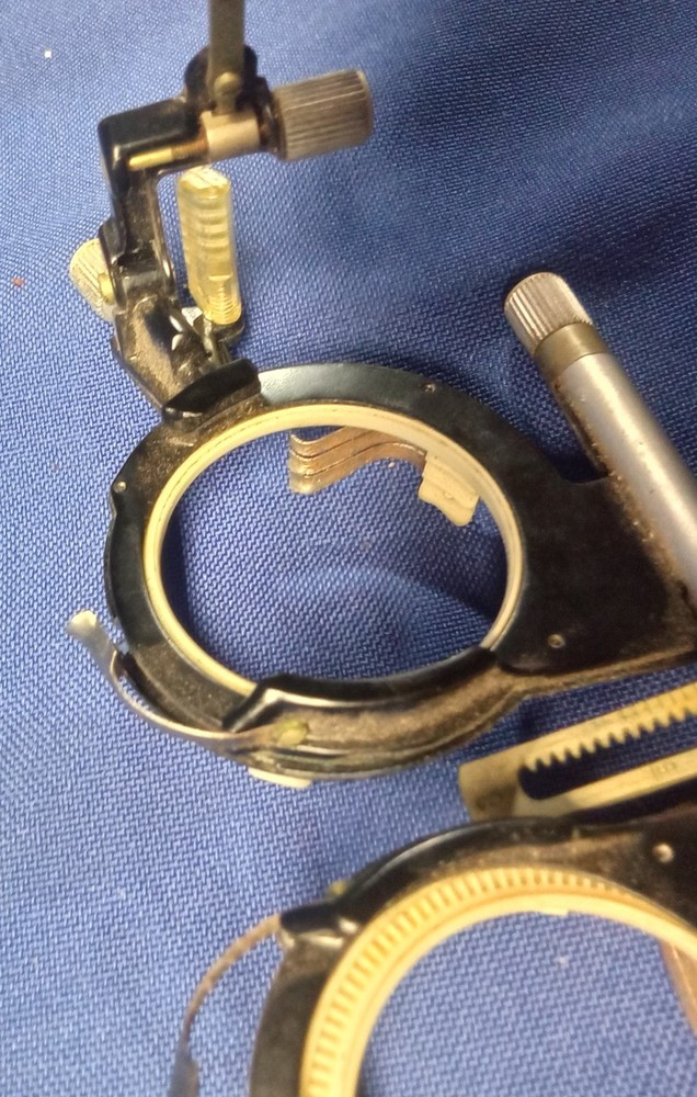 Vintage German Optometric Trial Frame–Universal Messbrille–Adjustable Axis & PD