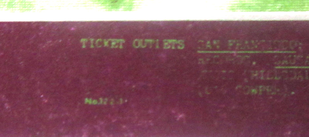 1968 IRON BUTTERFLY Avalon Ballroom Postcard FD-122 rock concert postcard unused