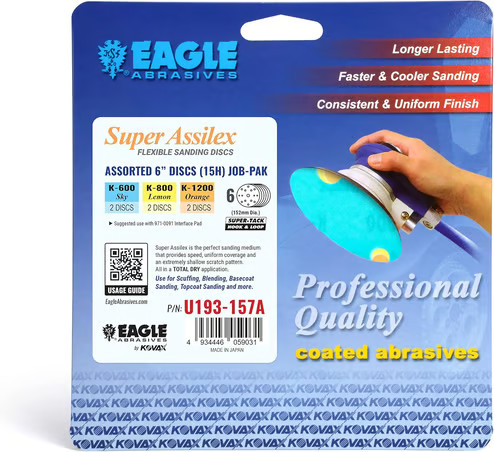 Eagle Abrasives 6” Assilex Discs - Asstd 15/H