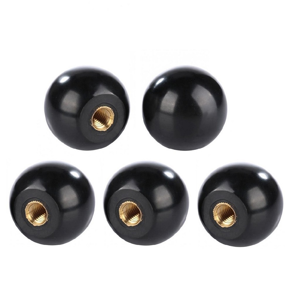 Bakelite Round Ball Lever Knobs 5Pcs for Easy Machine Tool Installation