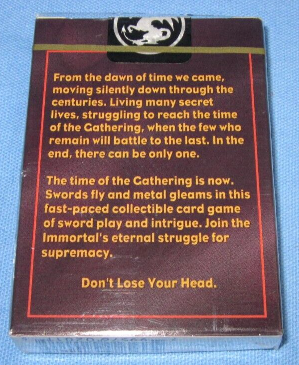 Highlander The Card Game Swordmaster Starter Deck by Thunder Castle Games