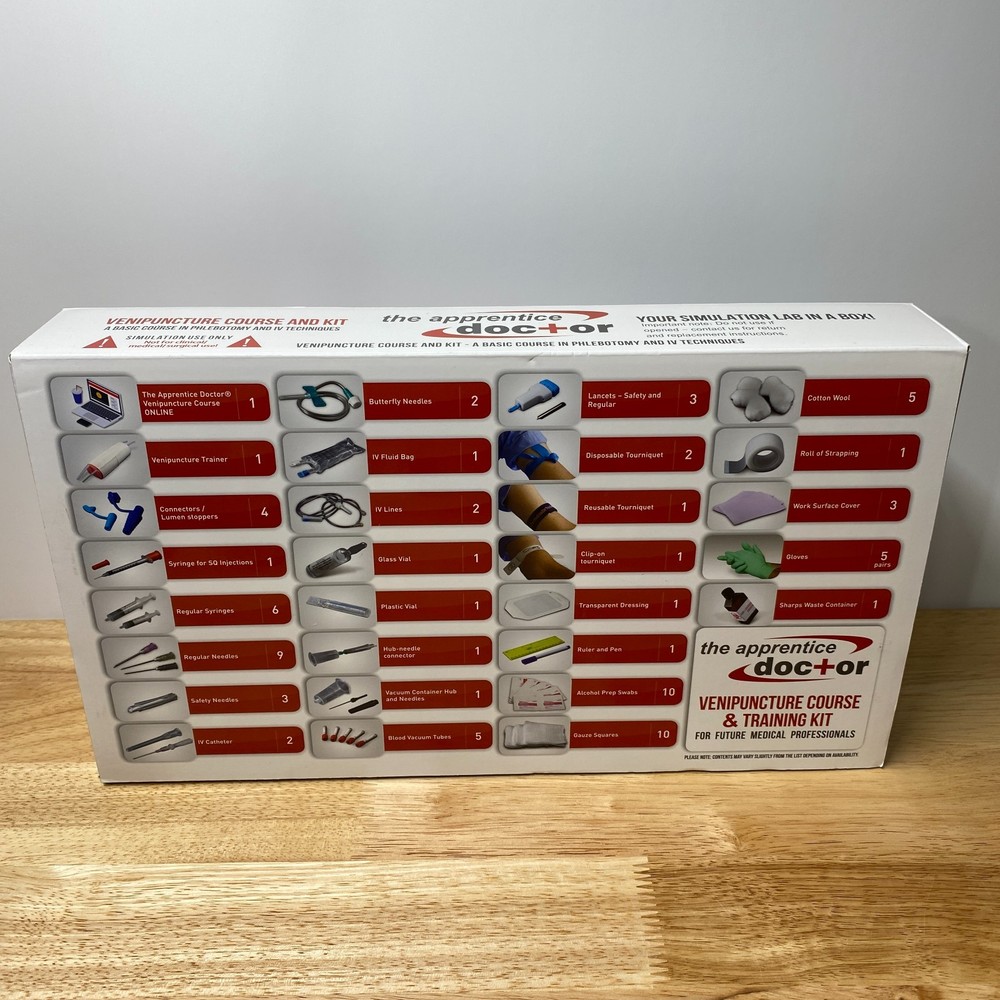 The Apprentice Doctor Venipuncture Course & Training Kit 29 Pcs Inside