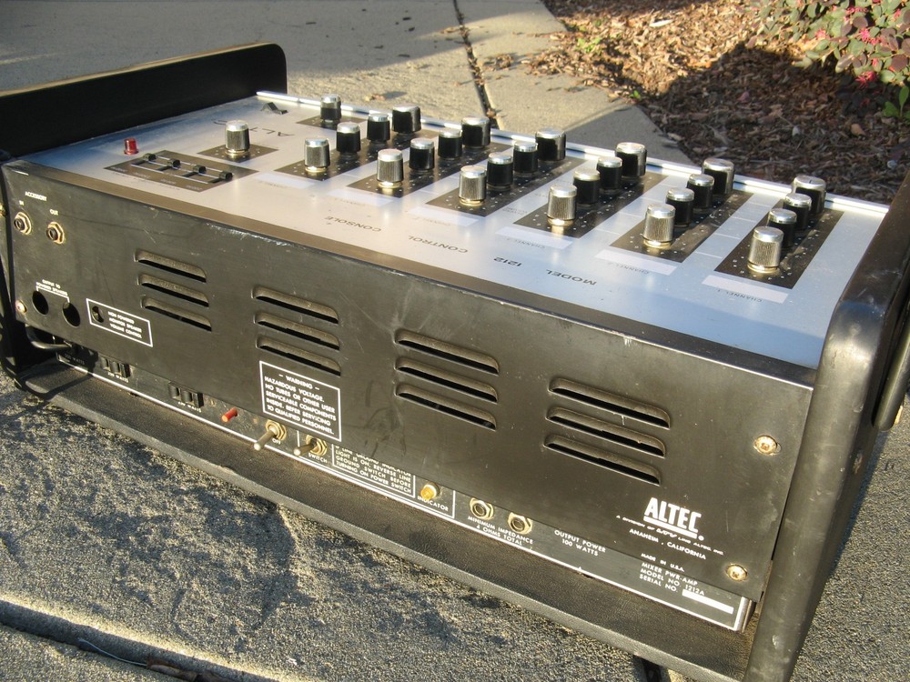 Altec 1212 1212A control console PA Reverb Echo Rust Never Sleeps Needs Work