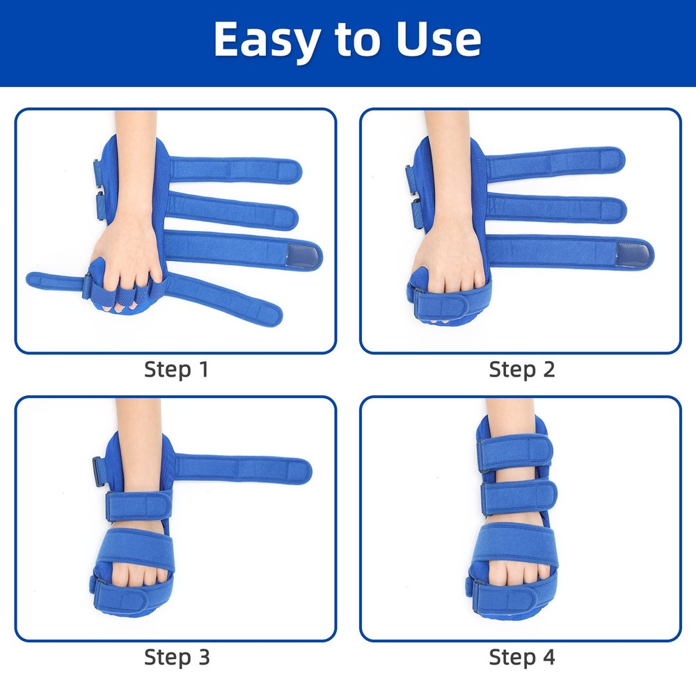 Fanwer Resting Hand Splint, Stroke Therapy One Size, Medium Right