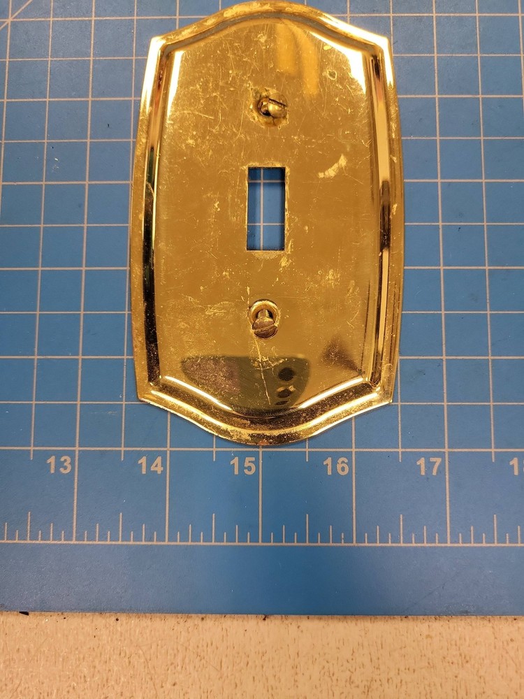 Vintage Brass Outlet Switch Cover Plates Wall Decor Electrical Hardware