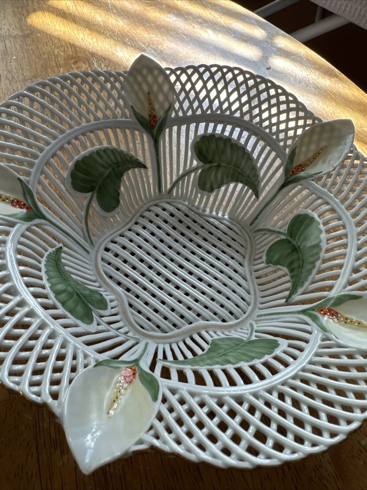 Porceline Handpainted Bowl (Calla Lilly) 1982