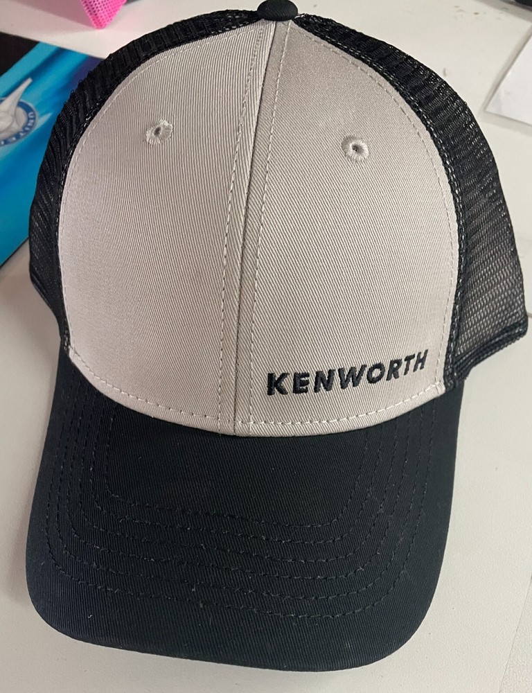 BLACK TWO TONE MESH KENWORTH TRUCKER HAT