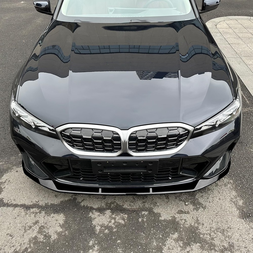 前保险杠唇适用于 G20 3 系列 2023-2025 M 运动型 M340i 哑光黑色 2 件