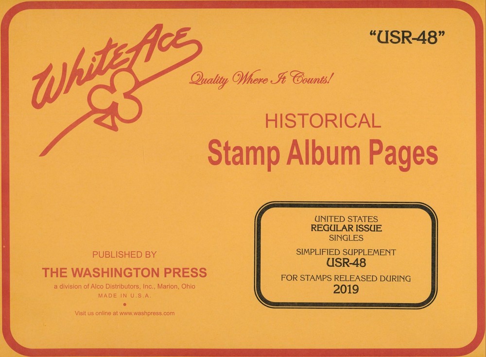WHITE ACE 2019 US Regular Issue Singles Simplified Album Supplement USR-48