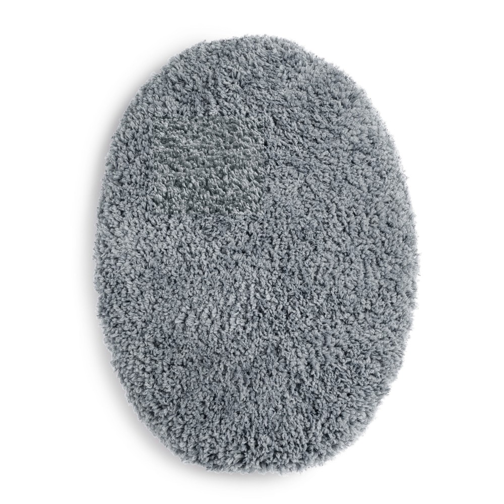Mainstays Basic Polyester 19" x 22" Toilet Lid Cover, Grey