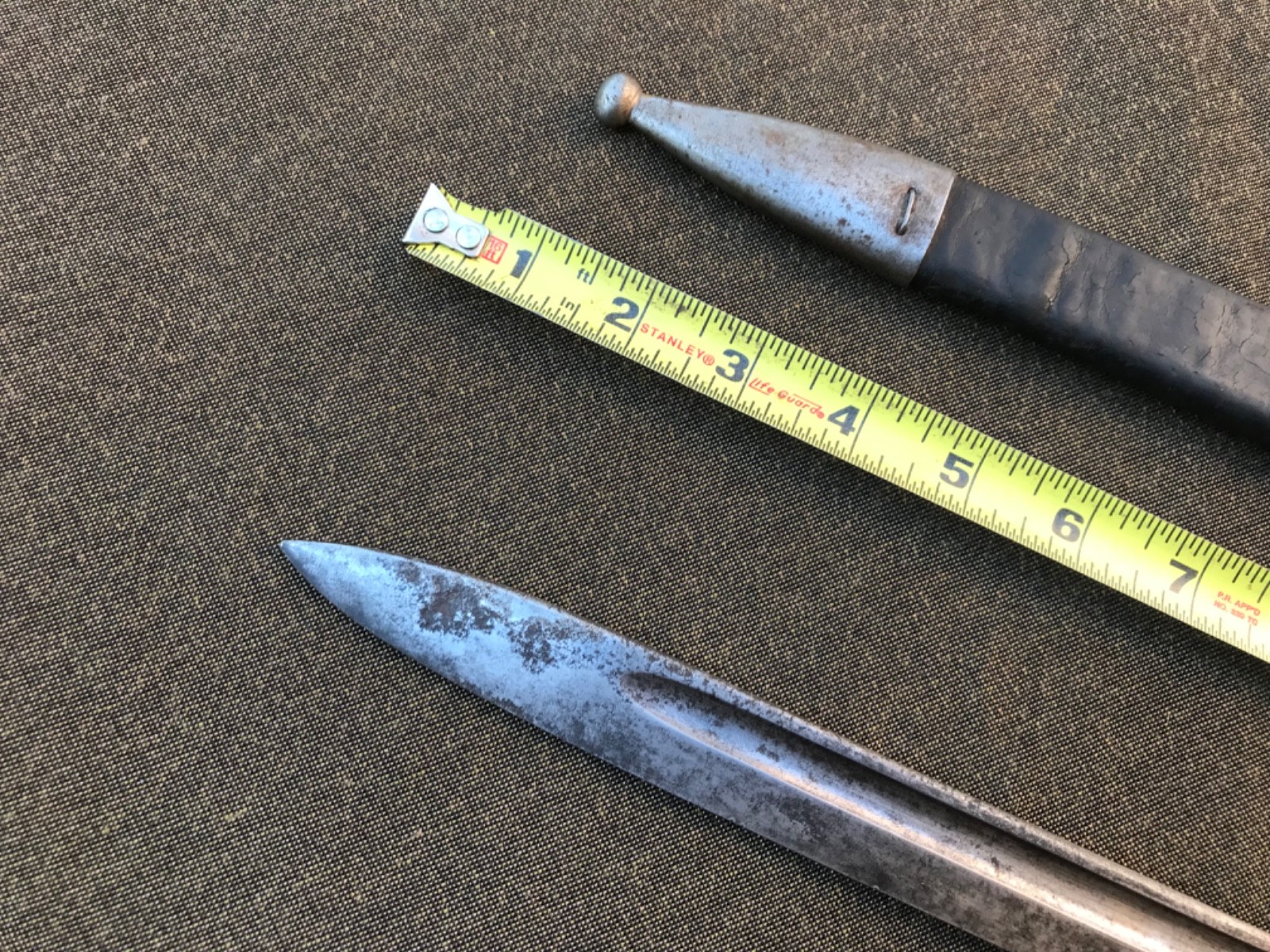 Spanish Mauser 1913 sword BAYONET with scabbard - also fits other rifles C-DESP