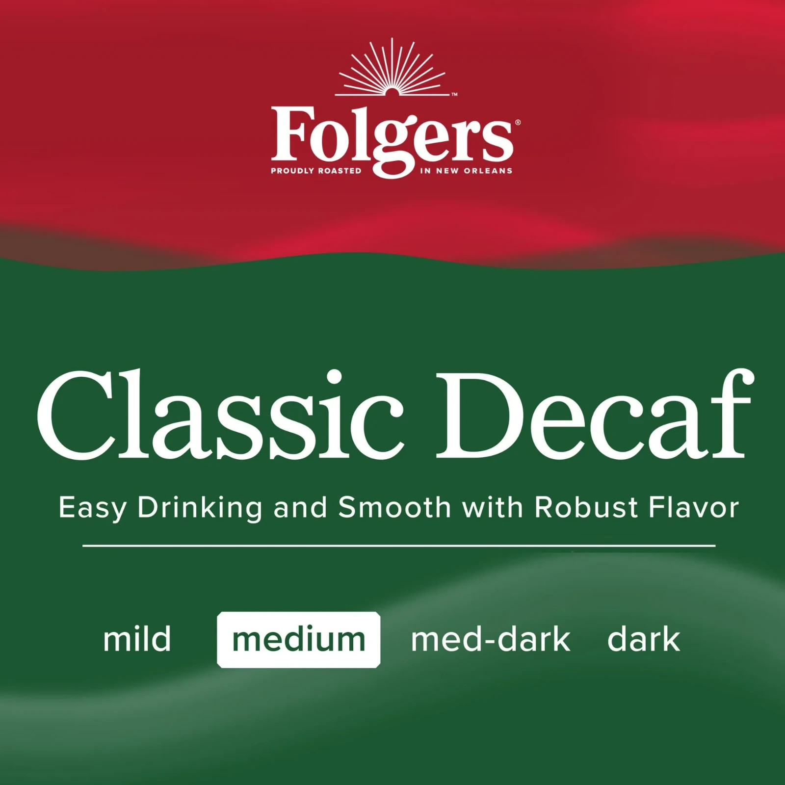 Folgers Classic Decaf Instant Coffee, 8 oz Jar