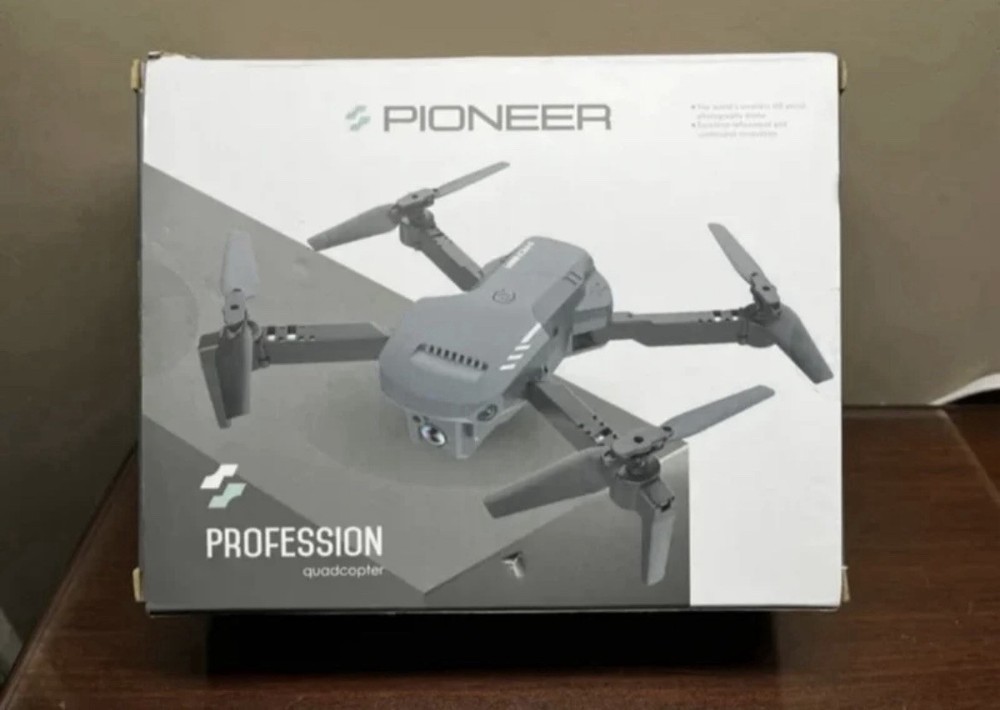 Pioneer Black Foldable Obstacle Avoidance Remote Control Quadcopter Drone