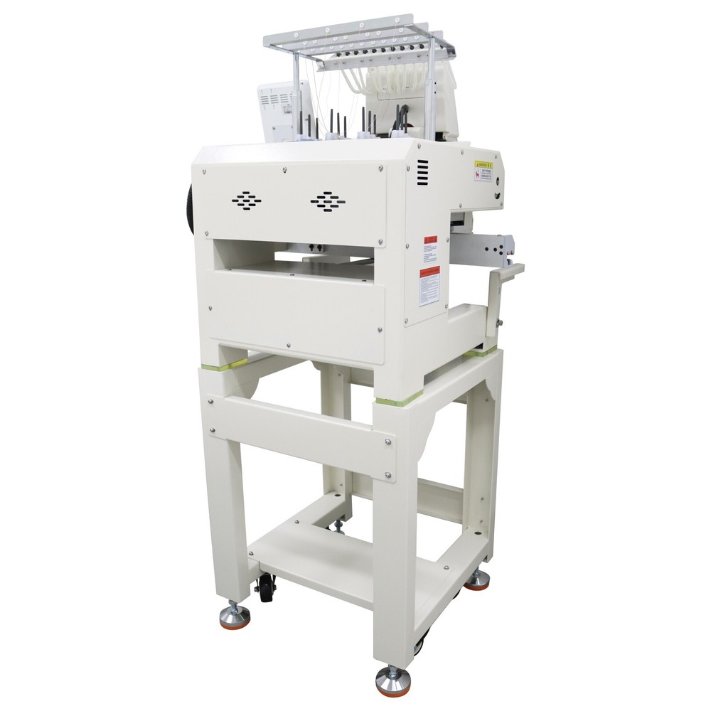 12Needle Embroidery Machine Single Head8.26x17.7" Embroidery Area LCD Controller