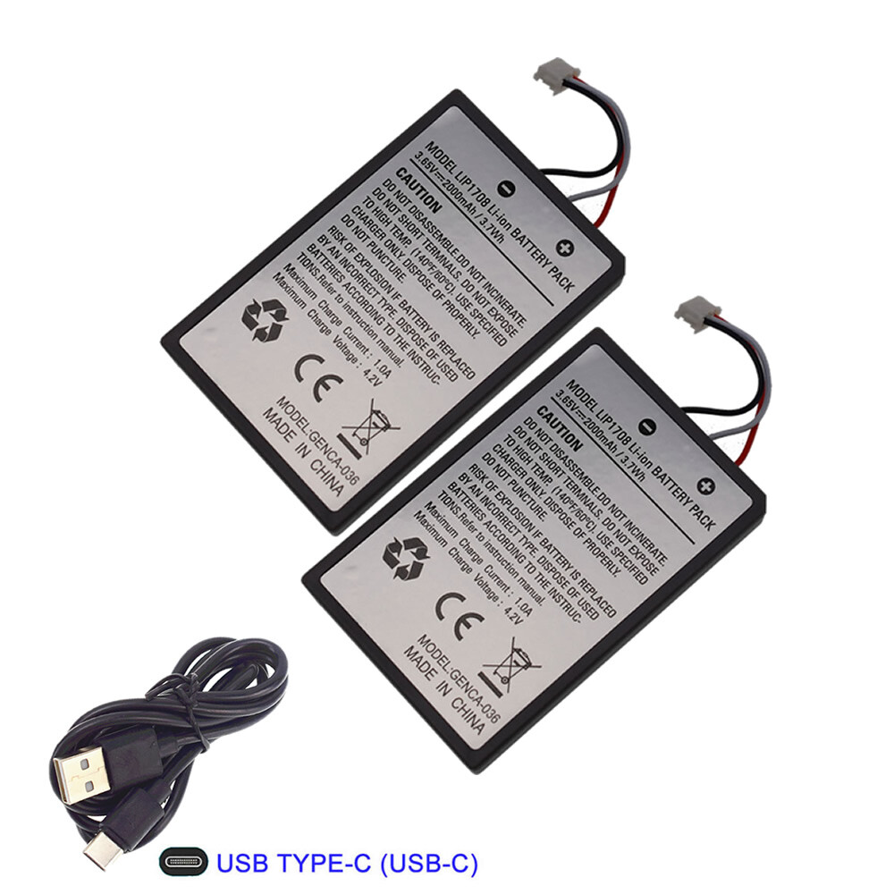 2x Battery Replacement LIP1708 For Sony PS5 Gamepad Handle Controller Duelsense