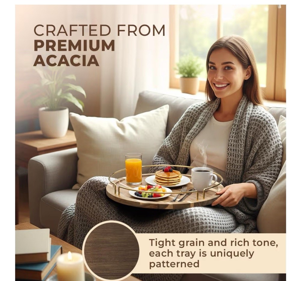 Acadia Wood Serving Tray