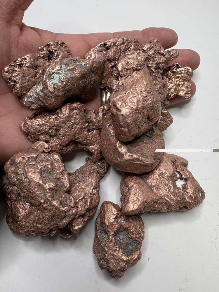 Native Upper Michigan Native Keweenaw Solid Copper  Specimen Nuggets 2 Pound Lot