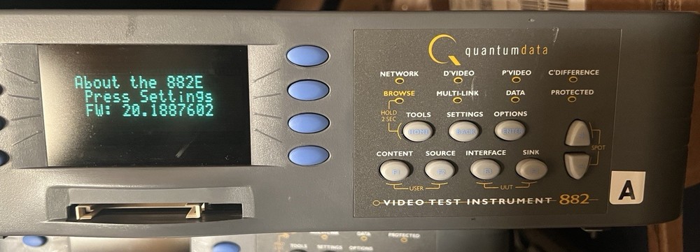 Quantum Data 882E Video Test Instrument - Item A