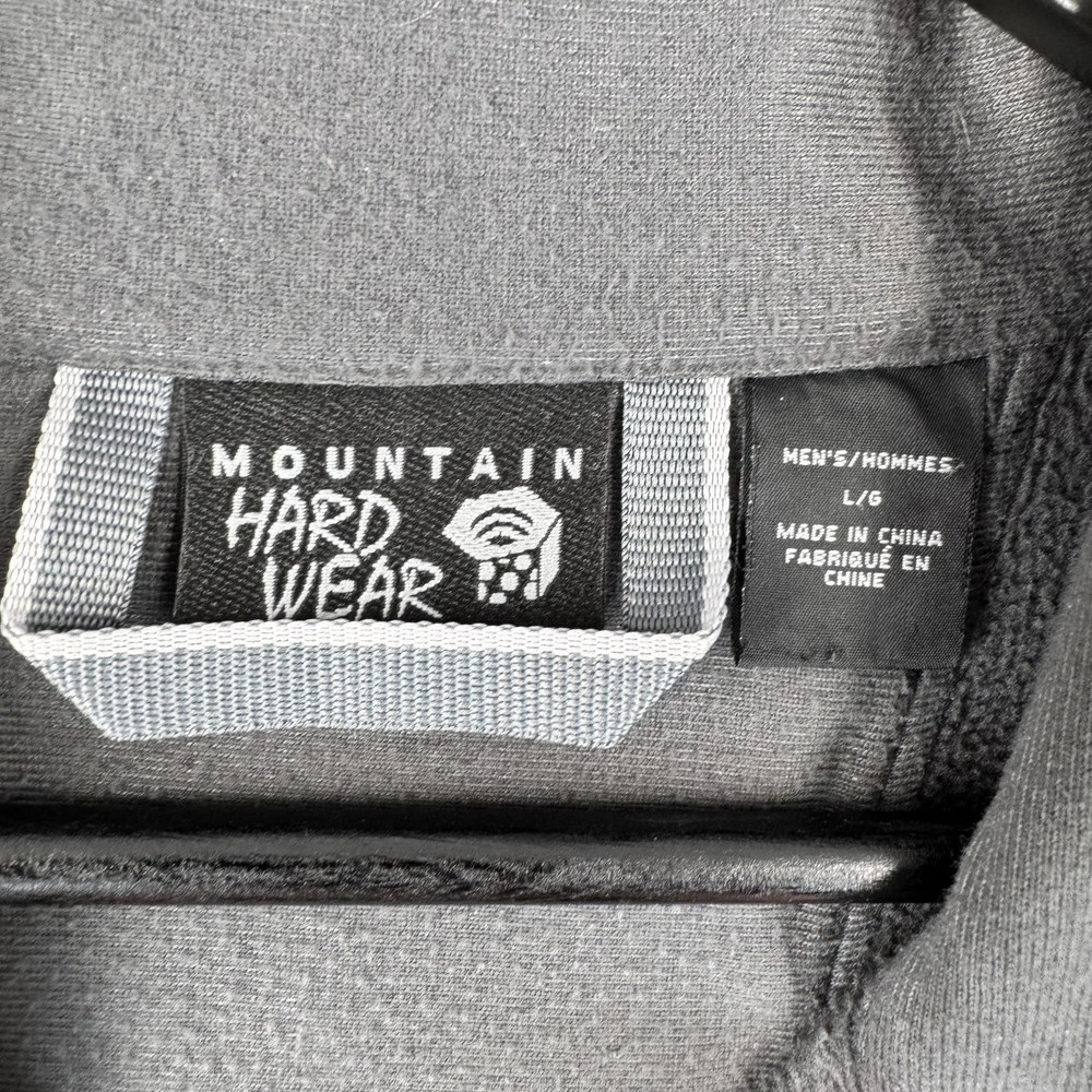 Mountain Hardwear Black Softshell Jacket with Perlo Patch Large
