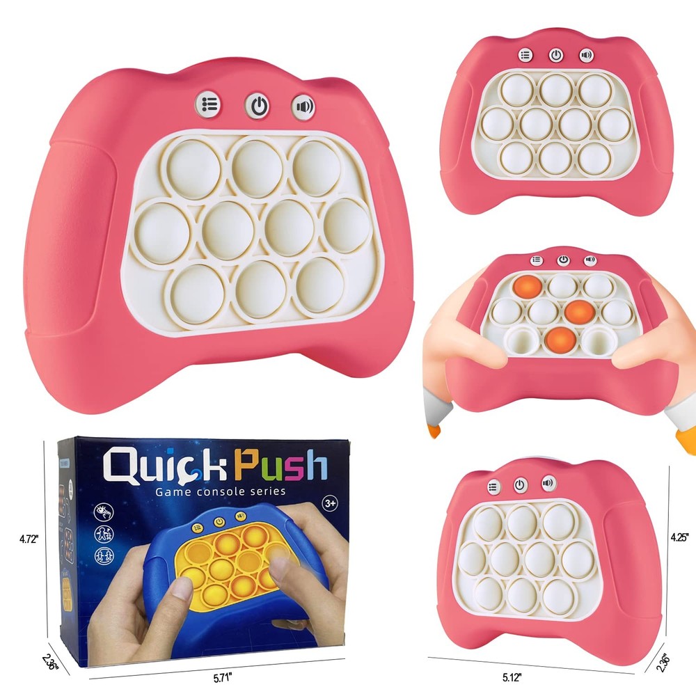 Intoypad Pop The Target! Handheld Speed Push Game Machine: A Fun Medium, Pink