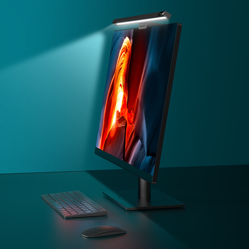 LED USB Smart Computer Screen Bar Light Dimmable Adjustable Reading Desk Lamp