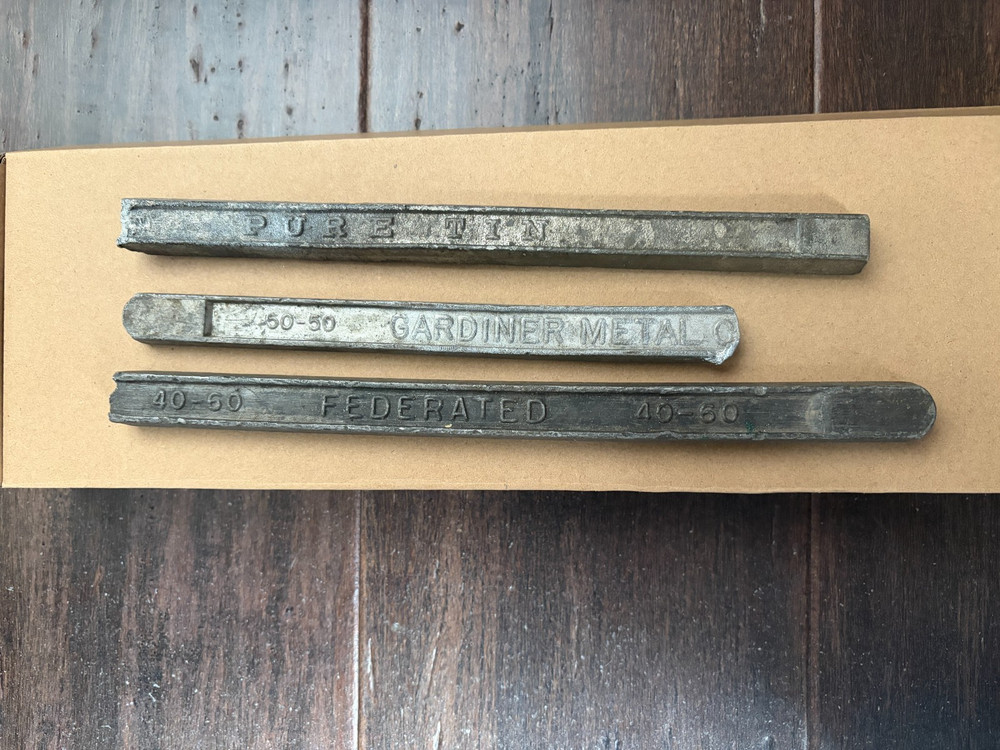 Tin and Solder Bars Vintage